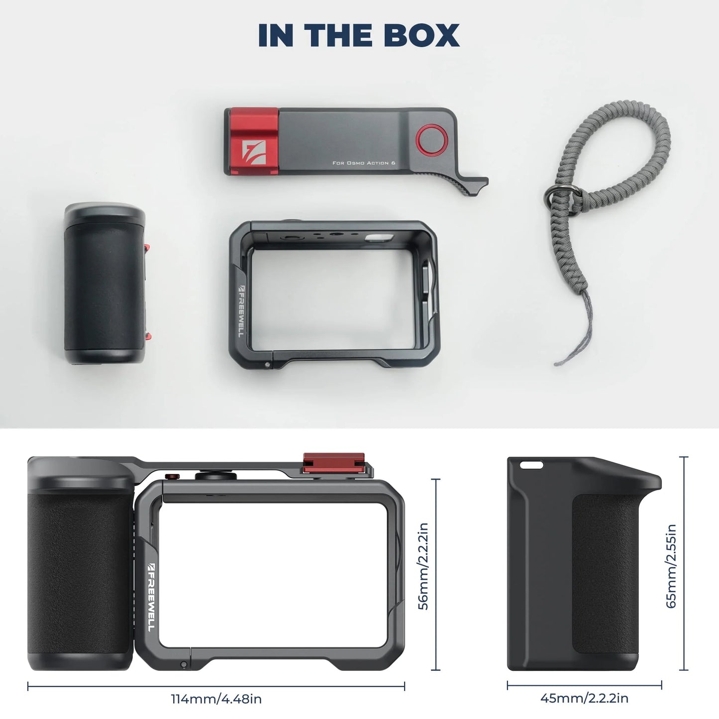 Freewell DJI Osmo Action 6 Creator Pro Cage