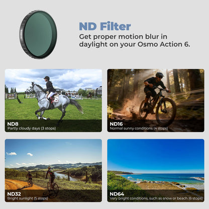 Freewell DJI Osmo Action 6 ND Filters 4Pack