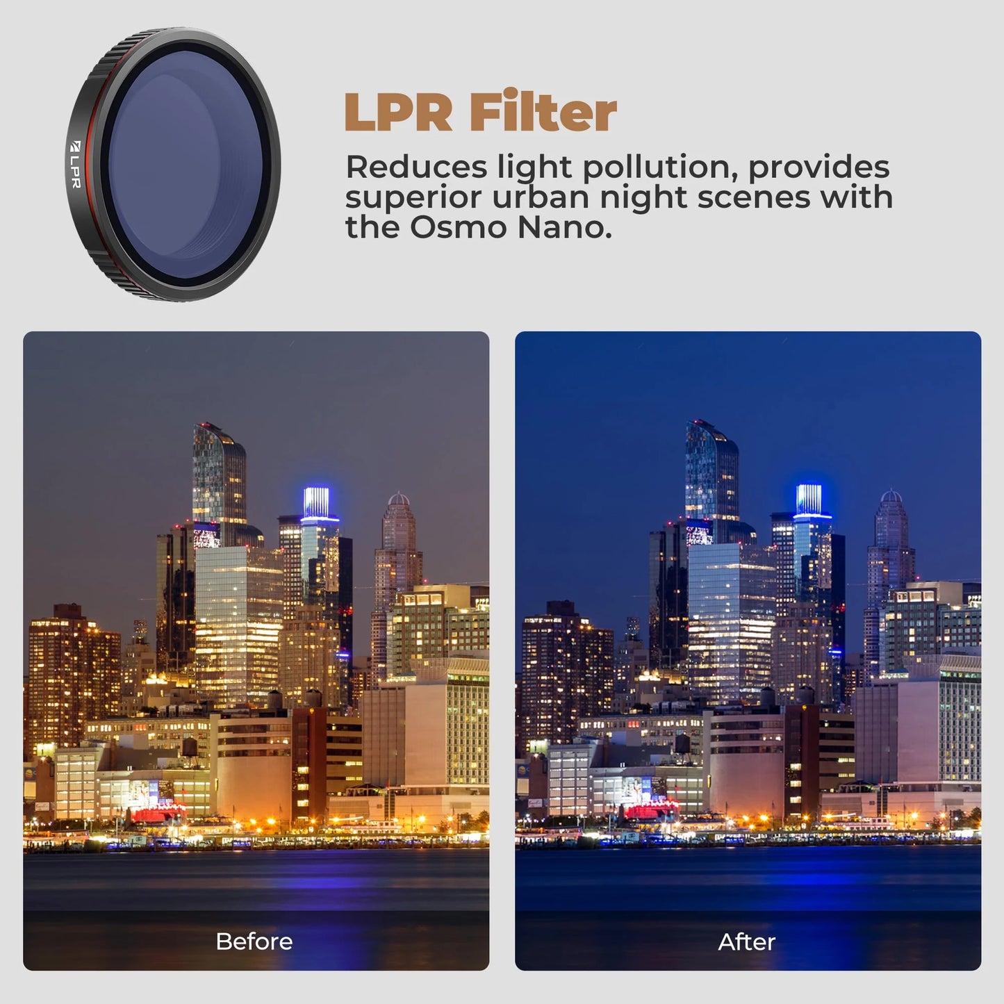 Freewell DJI Osmo Nano Light Pollution Reduction Filter