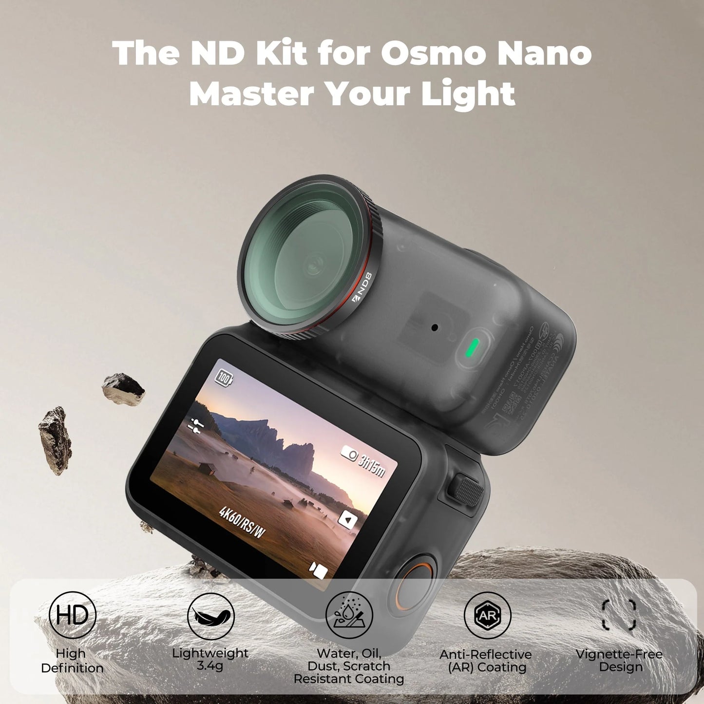 Freewell DJI Osmo Nano ND Filters 4 Pack - Standard Day