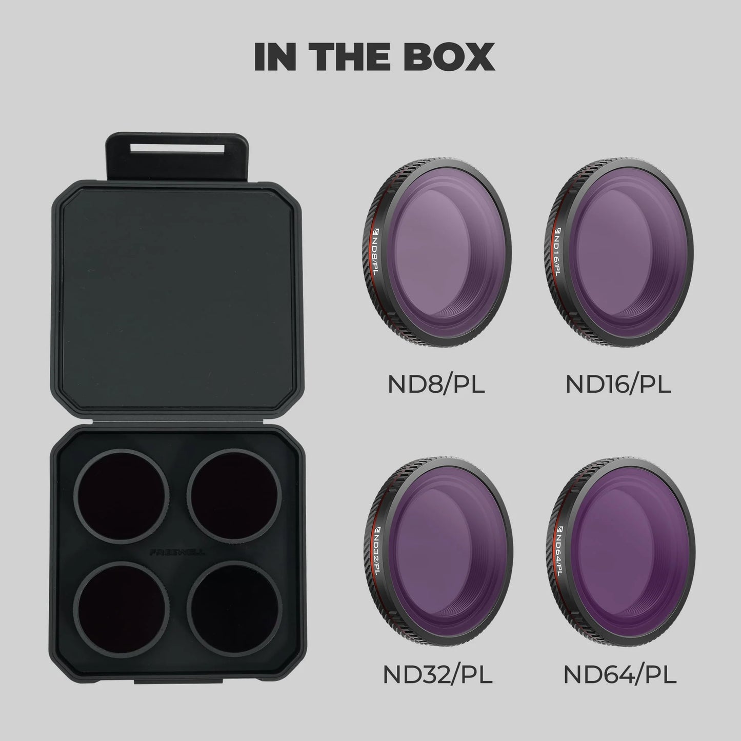Freewell DJI Osmo Nano ND/PL Filters 4 Pack - Bright Day