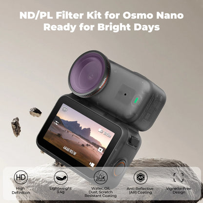 Freewell DJI Osmo Nano ND/PL Filters 4 Pack - Bright Day