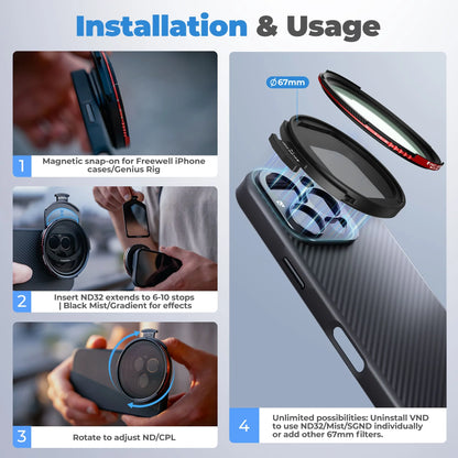 Freewell iPhone Pro Hybrid Filter Kit