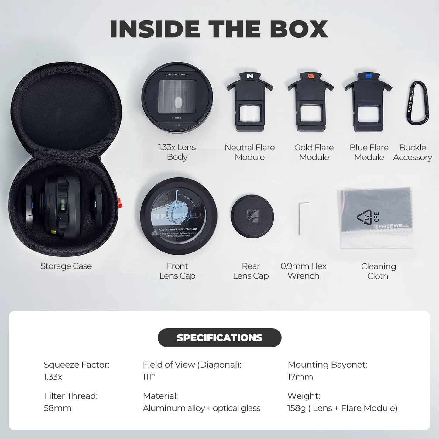 Steven Divish 1.33x Pro Cine Anamorphic 3 in 1