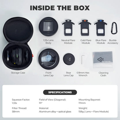 Steven Divish 1.33x Pro Cine Anamorphic 3 in 1