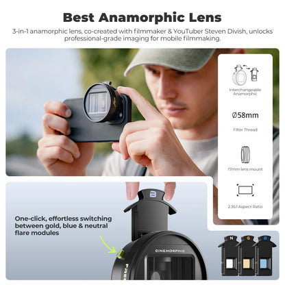 Steven Divish 1.33x Pro Cine Anamorphic 3 in 1