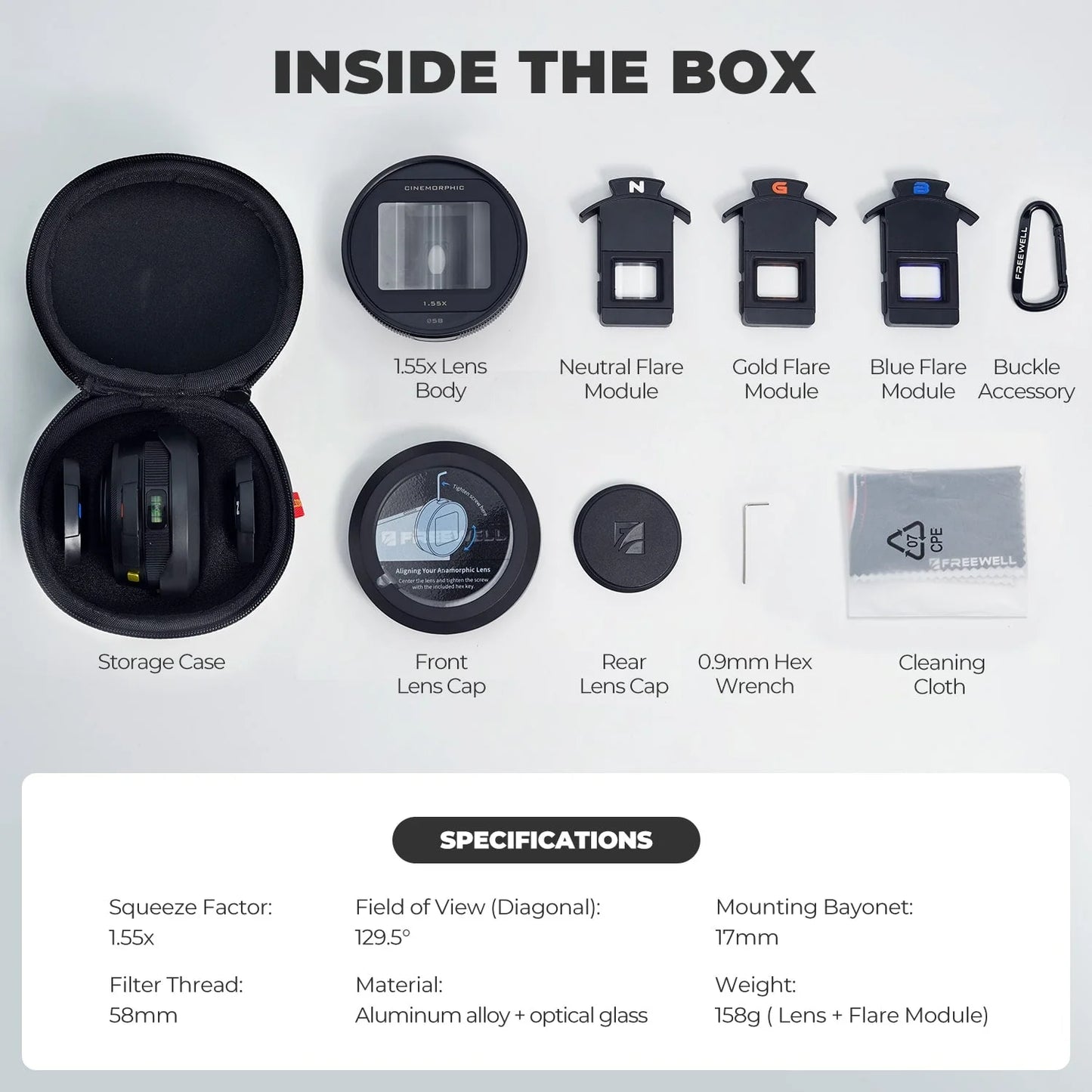 Steven Divish 1.55x Pro Cine Anamorphic 3 in 1